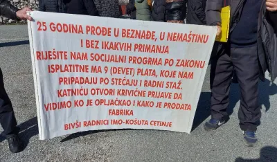 I danas, od 12 do 13 časova, blokada puta Cetinje - Podgorica