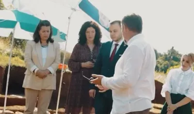 Вујовић, Влаховић, Ракчевић и археолог Живановић на Дукљи