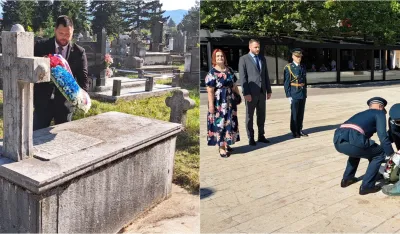 Kovačević položio vijenac na grob popa Mila Jovovića, a Vuković na spomenik Ljubu Čupiću