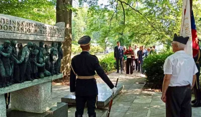 Polaganje vijenca u Ljubljani