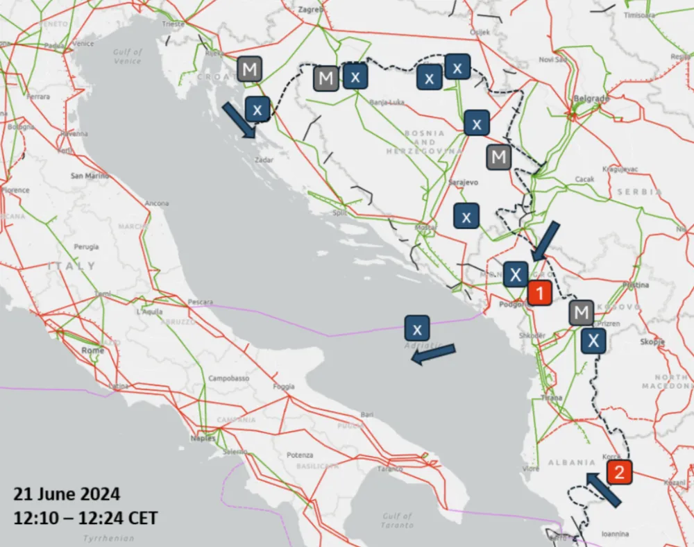 Istraga pokazala: Regionalna havarija nastala zbog ispada dva dalekovoda, prve ispale Ribarevine