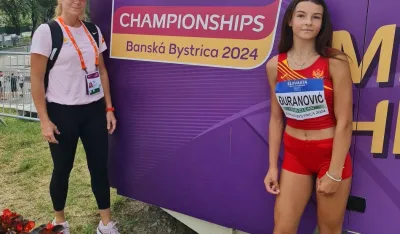 Anđela sa svojom trenericom Sanjom Đurnić