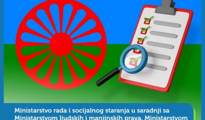 Popis pripadnika RE populacije: Na evidenciji&nbsp;ZZZ 31 odsto, materijalno obezbjeđenje prima&nbsp;28 odsto ispitanika