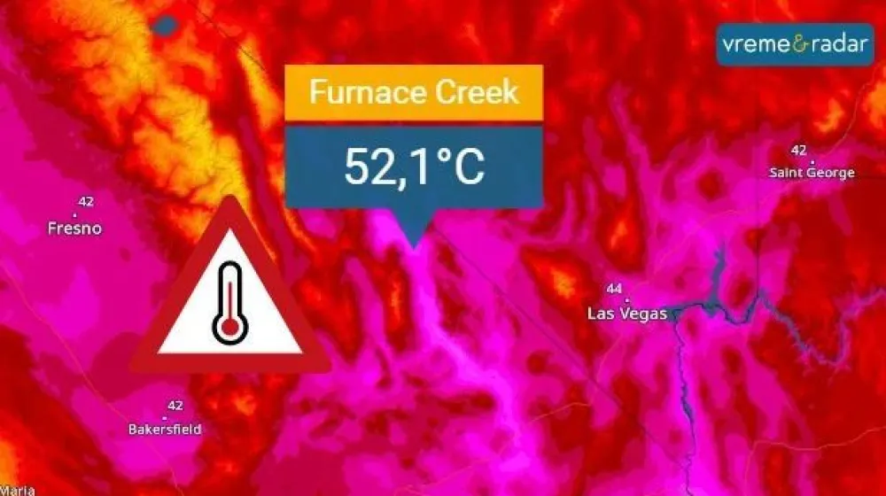 Visoke temperature, ilustracija