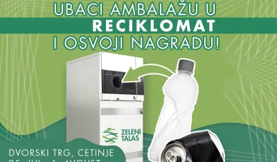 Na Cetinju postavljen prvi reciklomat sa nagradnim sistemom: Nagrada i Iphone 15