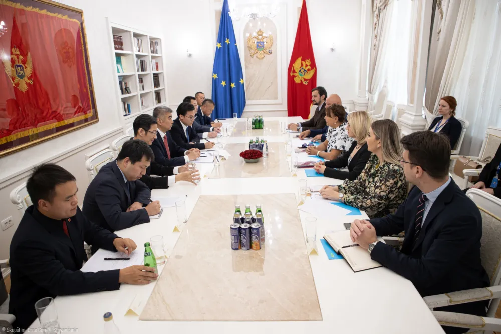 Poslanici Skup&scaron;tine Crne Gore sa zamjenikom ministra međunarodnog odjeljenja CK KP NR Kine
