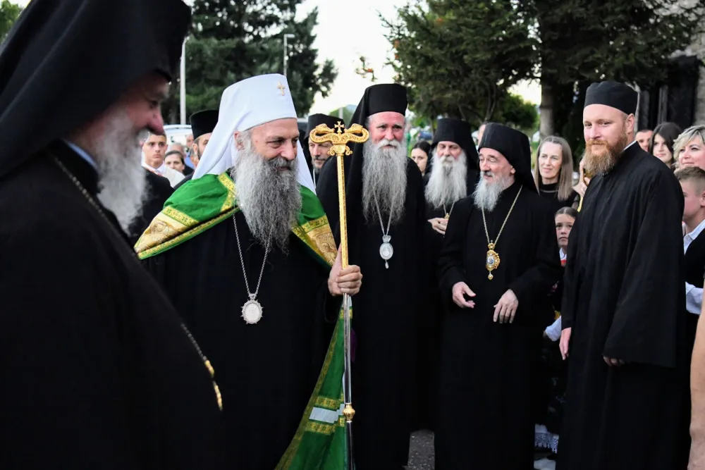 Vјernici u Beranama dočekali patriјarha Porfiriјa