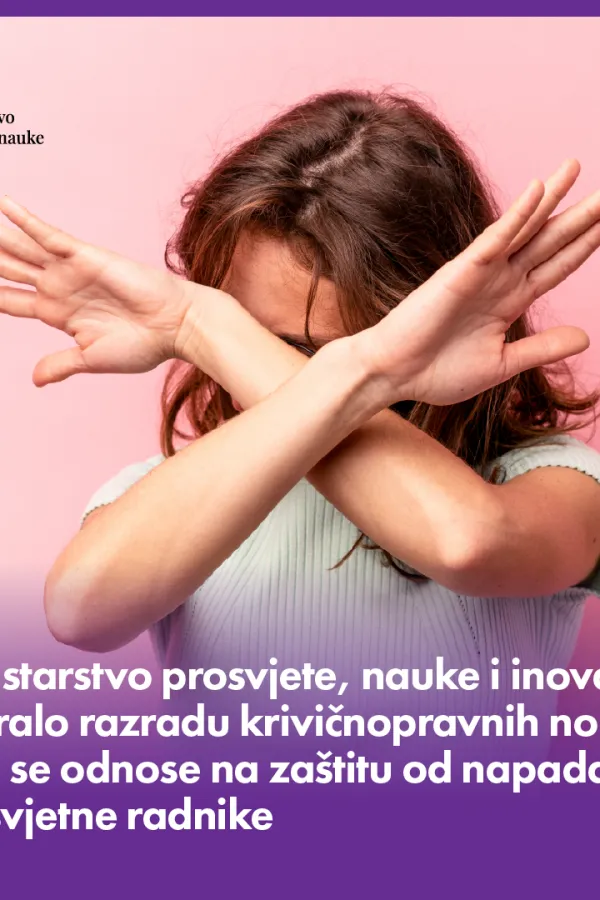 Ministarstvo iniciralo propisivanje krivičnog djela napada na prosvjetne radnike