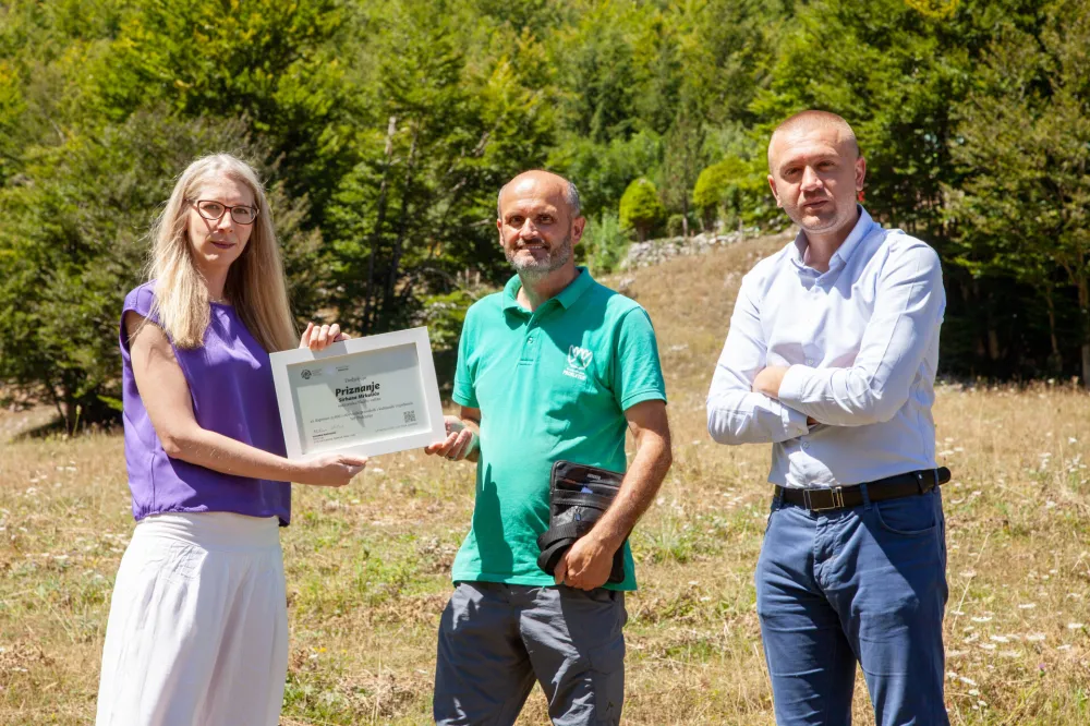 Uručeno priznanje nadzorniku NP Prokletije