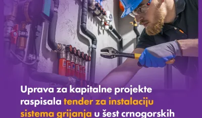Jo&scaron; milion eura za instalaciju sistema grijanja u &scaron;est crnogorskih &scaron;kola