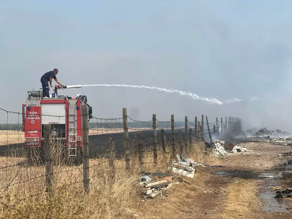 (VIDEO) Izgorelo 40 redova loze u vinogradu Plantaža