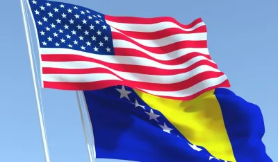 Američka i BiH zastava