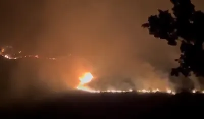 (VIDEO) Požar nadomak kuća u Reževićima