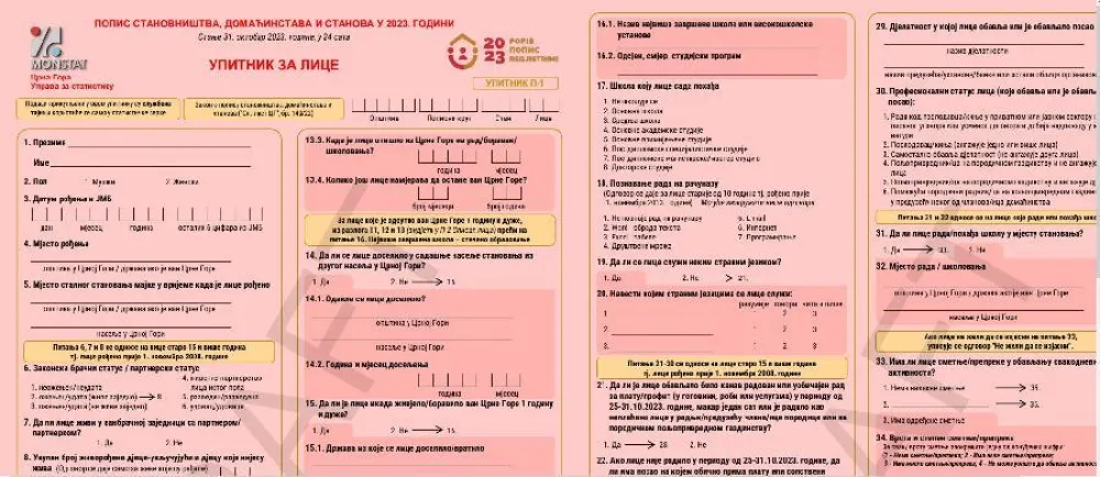 Monstat: Po drugi put objavljen tender za reviziju koda softvera za kontrolu une&scaron;enih podataka popisa