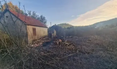 Nekoliko požara na Cetinju, u Gospo&scaron;tini izgorjela dva pomoćna objekta