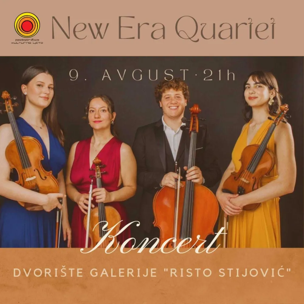 Plakat za koncert kvarteta "New era"