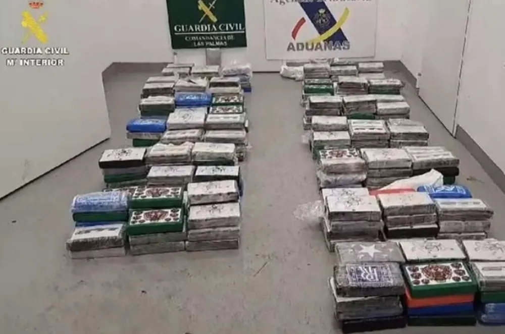 &Scaron;panska policija zaplijenila 289 kilograma kokaina