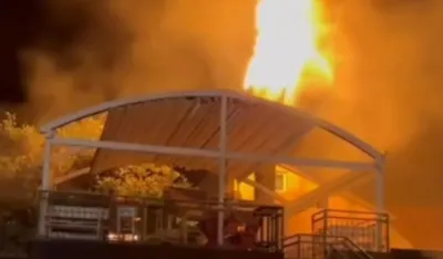 (VIDEO) U Budvi gorio restoran
