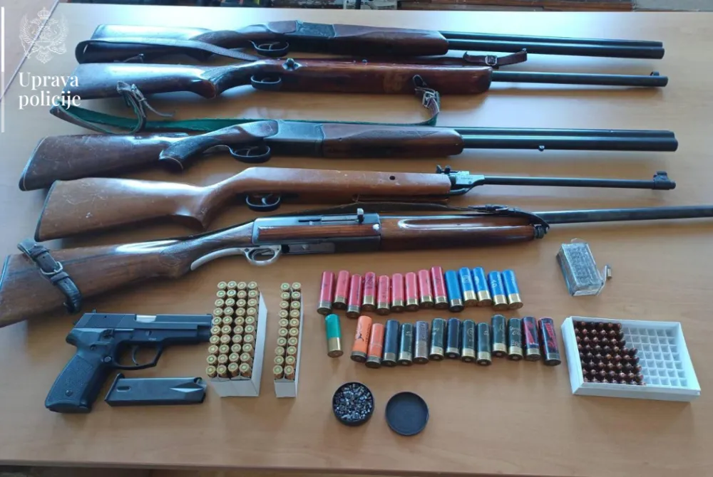 Kod Cetinjanina nađena veća količina oružja i municije