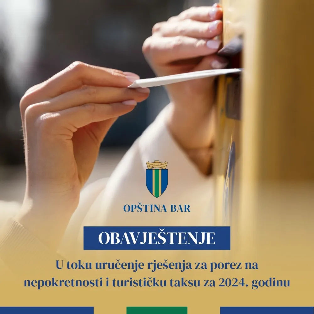 U toku uručenje rje&scaron;enja na porez na nepokretnosti