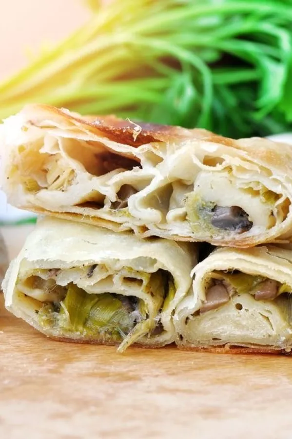 Posna pita sa pečurkama