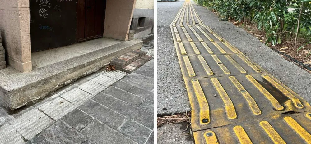 Iz Udruženja slijepih ukazuju: Žute trake ukloniti, betonske ofarbati