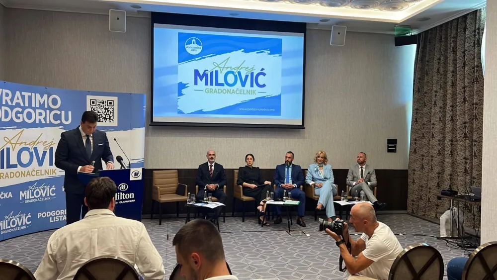 Milović predstavio Podgoričku listu: Na&scaron;a dužnost je da Podgoricu vratimo građanima