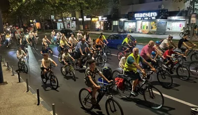 Critical Mass vožnja ulicama Podgorice