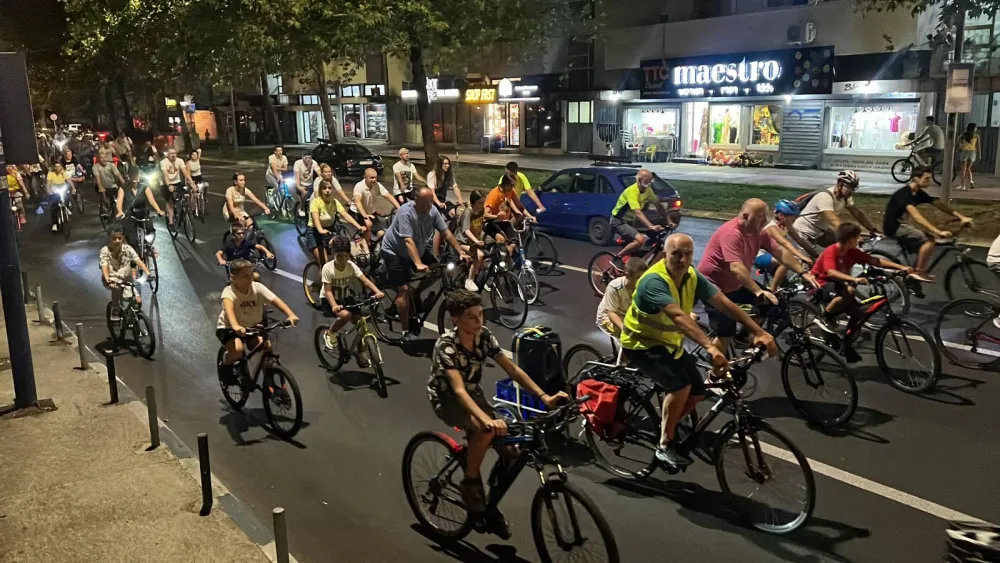 Critical Mass vožnja ulicama Podgorice
