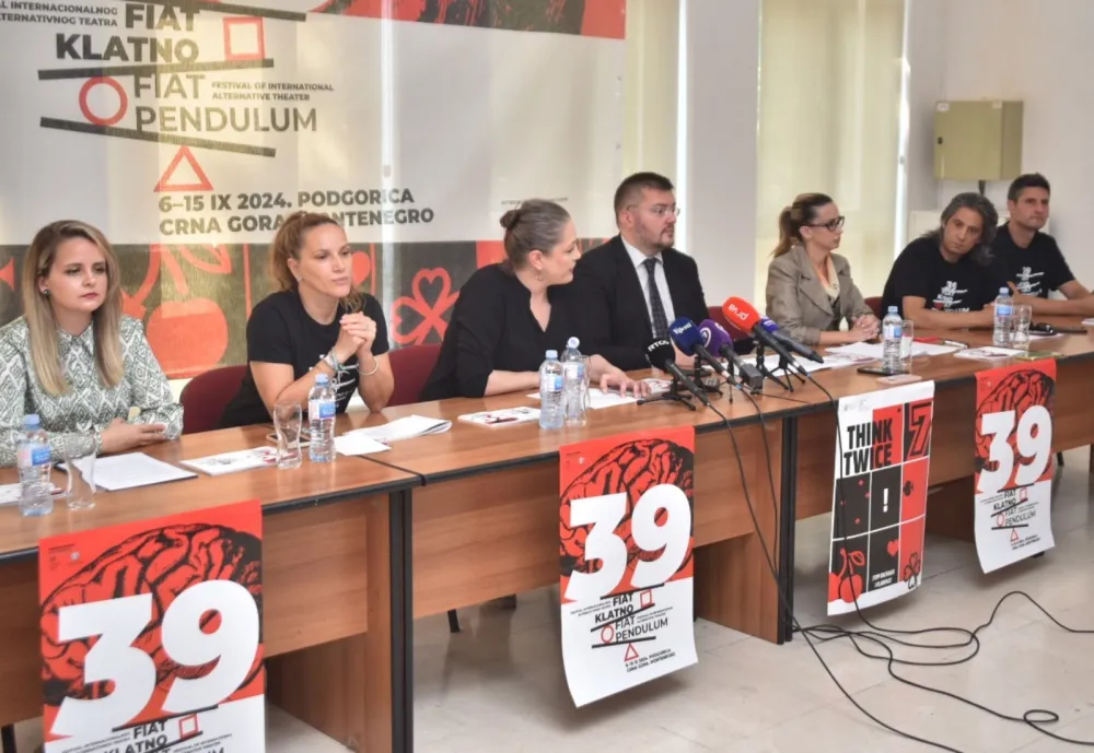 Детаљ с прес конференције одржане у КИЦ "Будо Томовић"