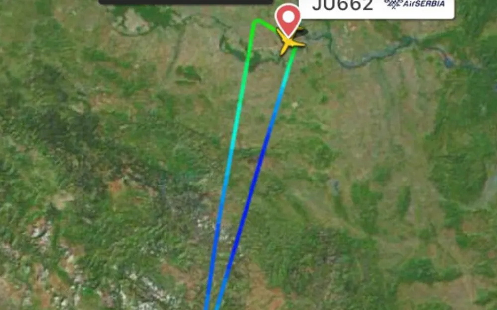 Vratio se nazad avion iz Beograda za Podgoricu