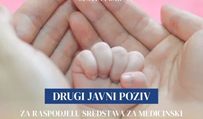 Bar: Drugi Javni poziv za raspodjelu sredstava za medicinski potpomognutu oplodnju