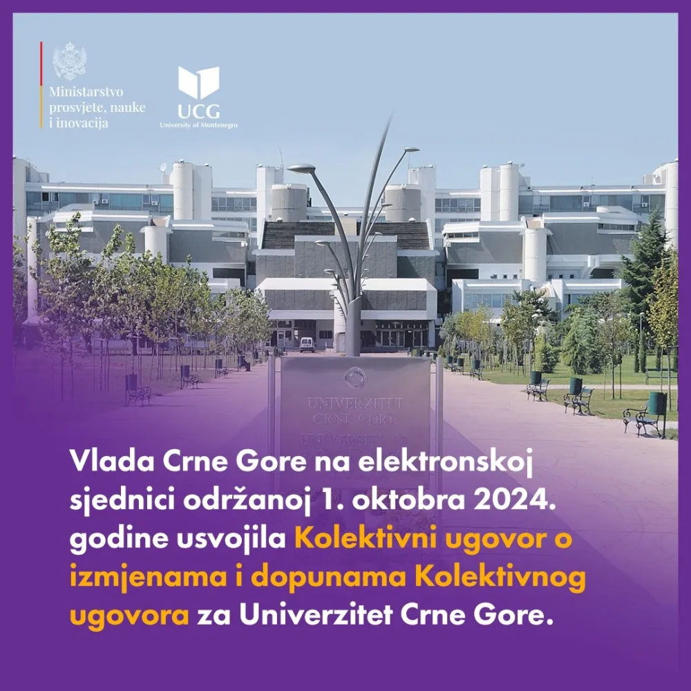Usvojen Kolektivni ugovor za UCG:&nbsp;Plate zaposlenima veće od 102 do 282 eura
