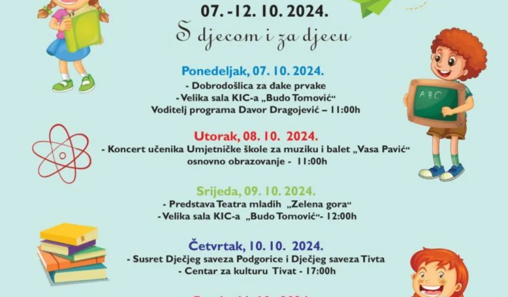  Dječja nedjelja od 7. do 12. oktobra