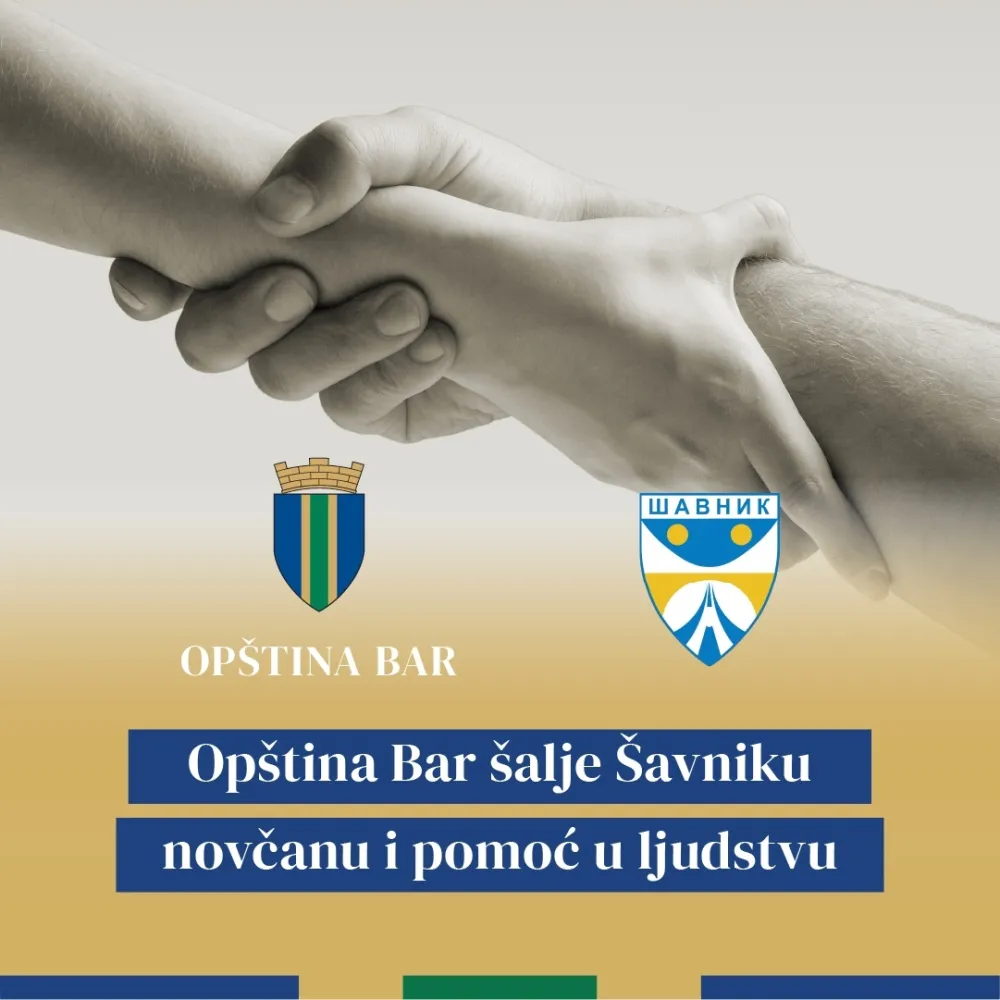 Op&scaron;tina Bar &scaron;alje &Scaron;avniku novčanu i pomoću u ljudstvu