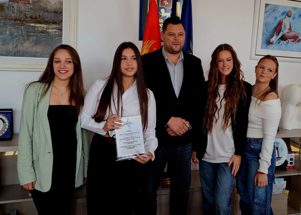 Nik&scaron;ić: Kovačević upriličio prijem za pobjednice festivala &bdquo;Ritam Evrope&ldquo;