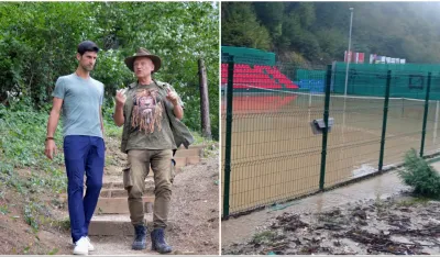 Poplave u parku Visoko, Novak ponudio pomoć