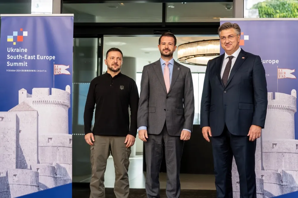 Volodimir Zelenski, Jakov Milatović i Andrej Plenković