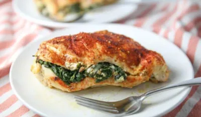 Piletina punjena sirom i spanaćem