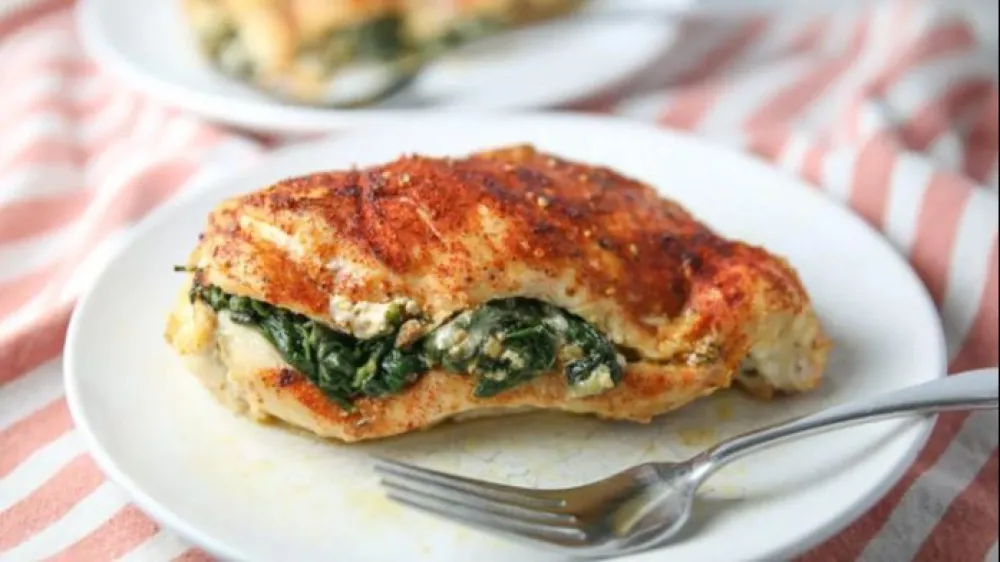 Piletina punjena sirom i spanaćem