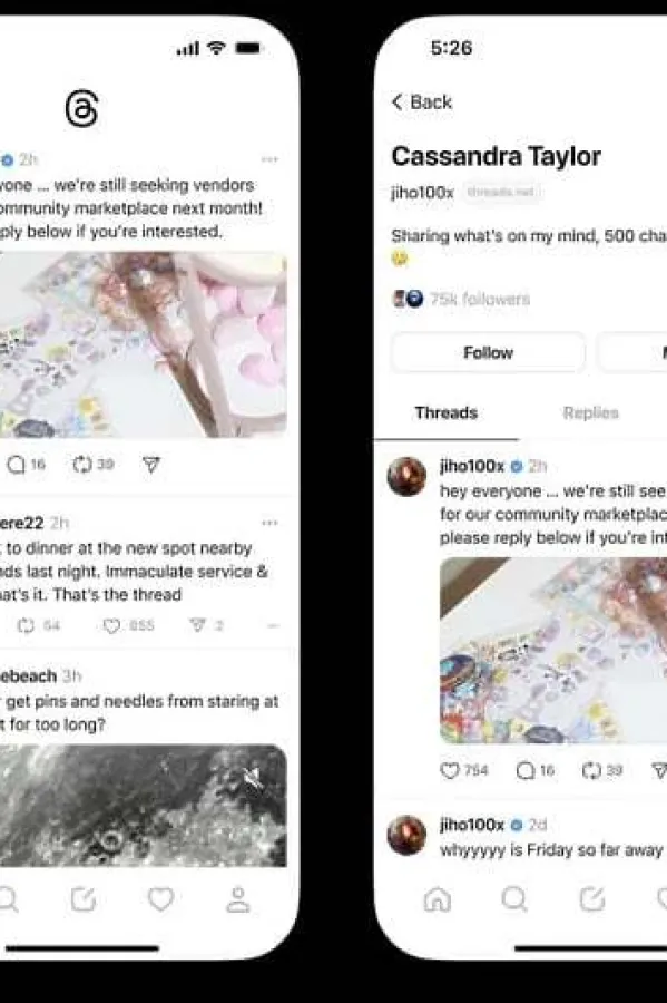 Threads odsad pokazuje kada su korisnici online i kada koriste aplikaciju