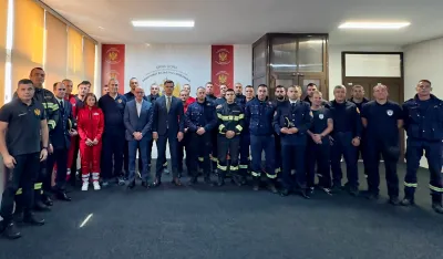 (FOTO) &Scaron;aranović: Spasioci reprezentativci Crne Gore u humanosti, nagrađeni sa po 500 eura