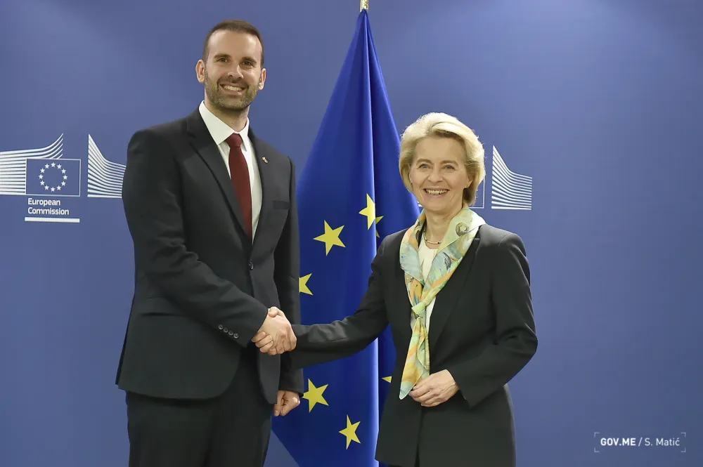 Milojko Spajić i Ursula fon der Lajen