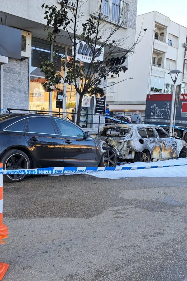 U Nik&scaron;iću izgoreli &ldquo;bmw&rdquo; i &ldquo;audi&rdquo;