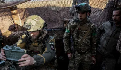 Rat u UKrajini, postavljanje mine