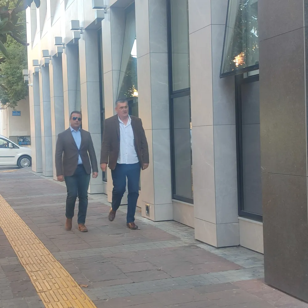  Enis Baković, dolazak na svjedočenje