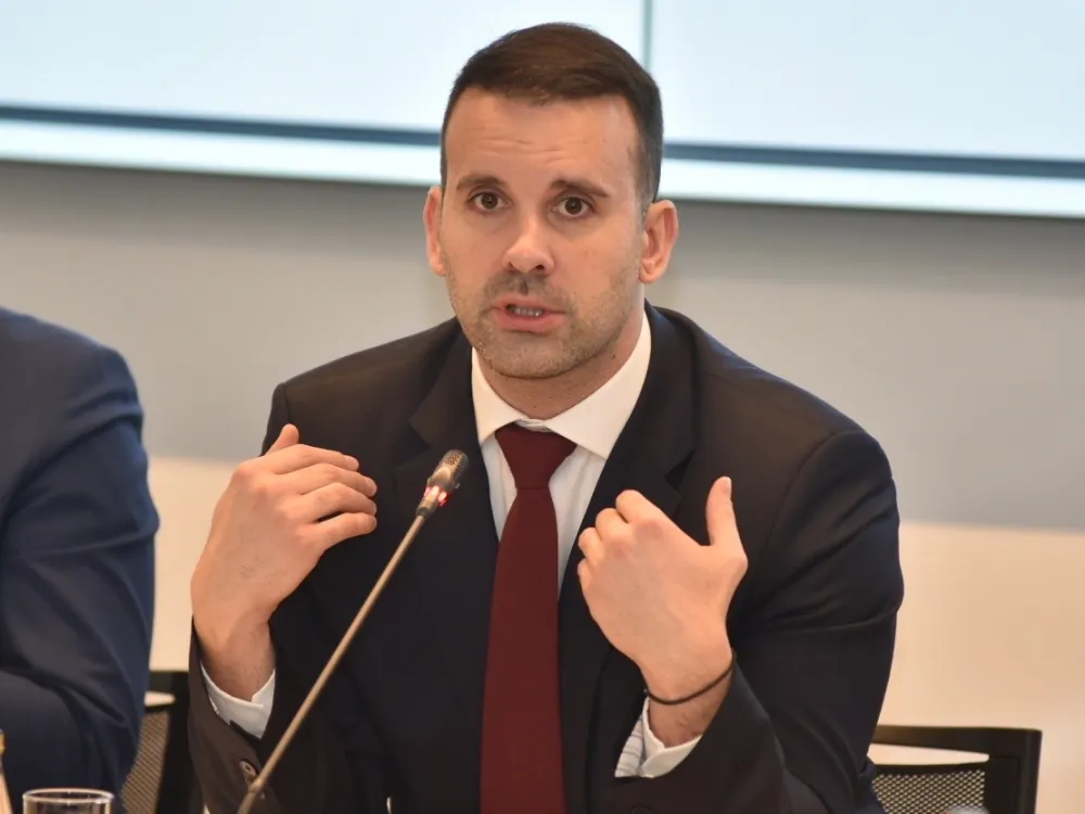 Milojko Spajić, predstavljanje budžeta za 2025, press