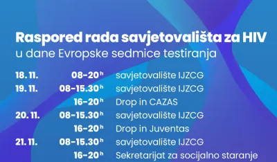 IJZ obilježava Evropsku nedjelju testiranja na HIV i hepatitis