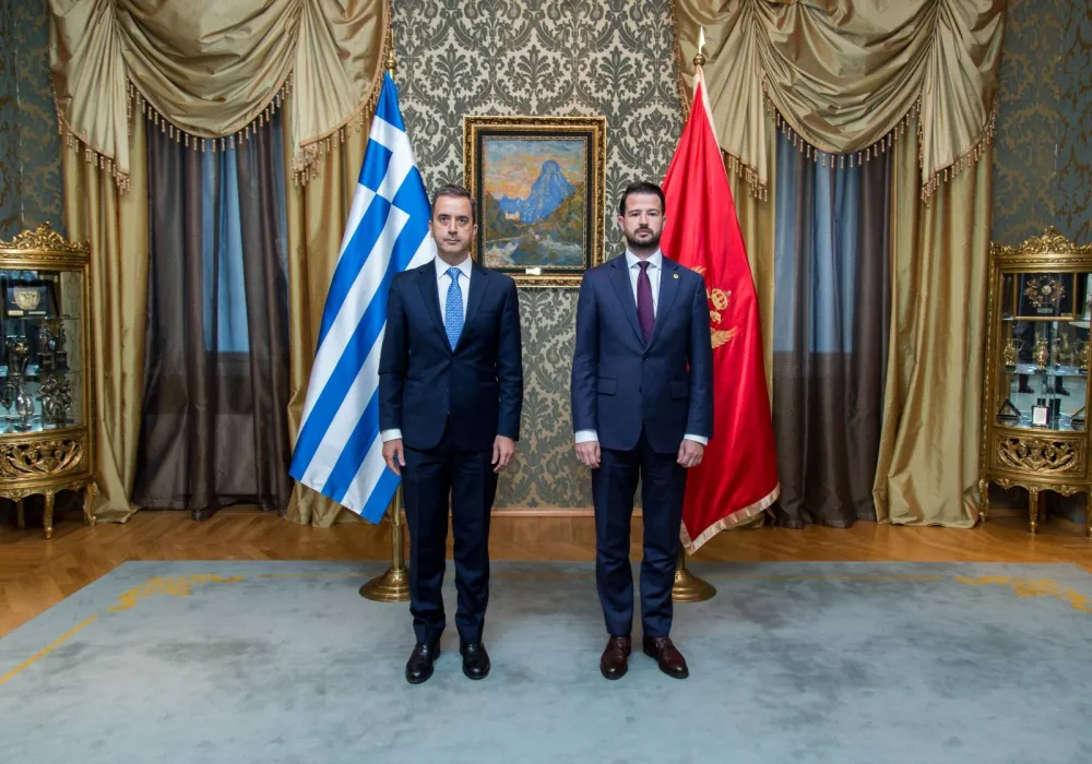 Milatović primio akreditivno pismo ambasadora Grčke