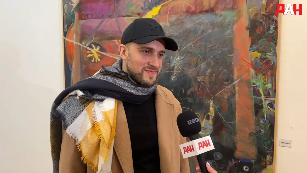 Stefan Todorović - otvaranje izložbe "Beton" u Umjetničkom paviljonu ULUCG